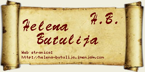 Helena Butulija vizit kartica